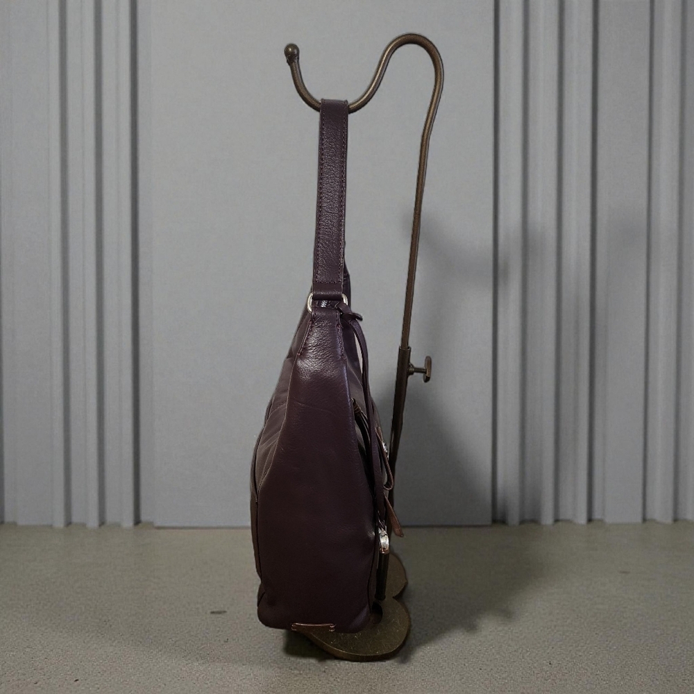 Brighton Asher London Groove Hobo – Blackberry/Chocolate – NWT + Box - Picture 5 of 14